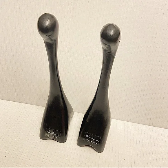 Design Louise Hederstrom Giraffe Sculpture Lot Of 2 - Picture 1 of 2